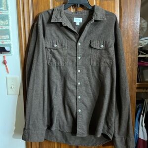 Brown flannel shirt